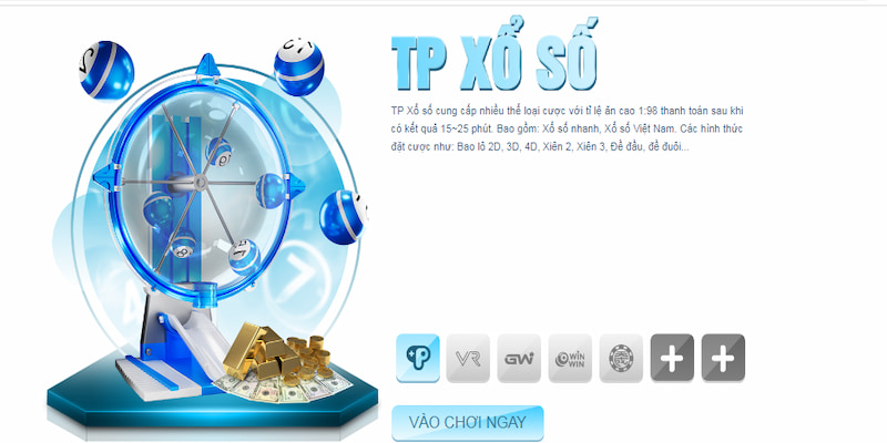 Trò chơi được cung cấp bởi nhiều nền tảng lớn